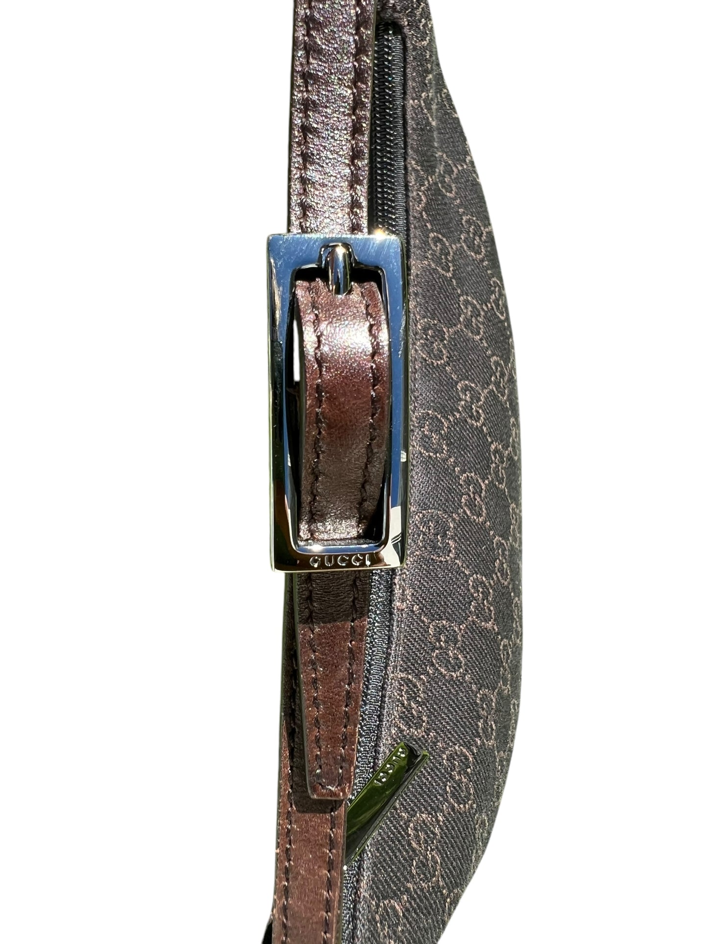 Gucci Brown GG Canvas and Leather Pochette