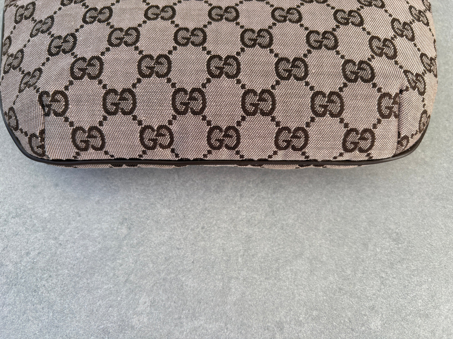 Gucci Brown GG Canvas and Leather Shoulder Bag