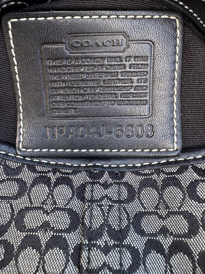 Coach Soho Black Monogram Shoulder Bag