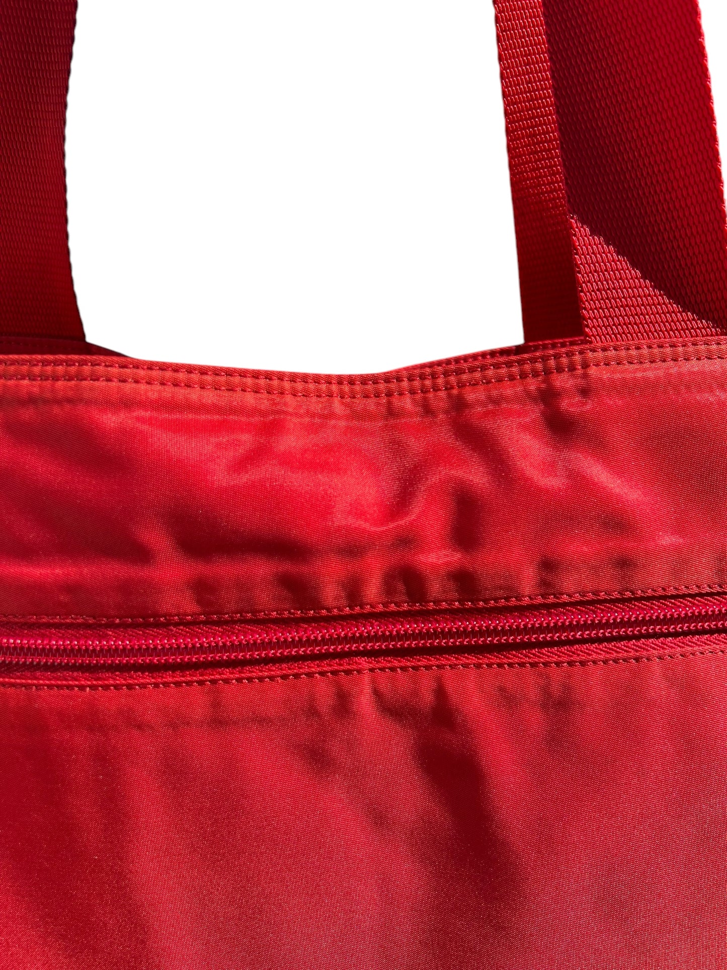 Prada Nylon Tote Bag Red