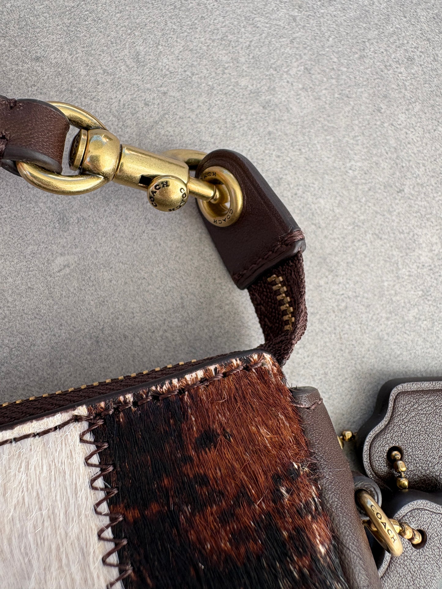 Coachtopia Cowprint Shoulder Bag