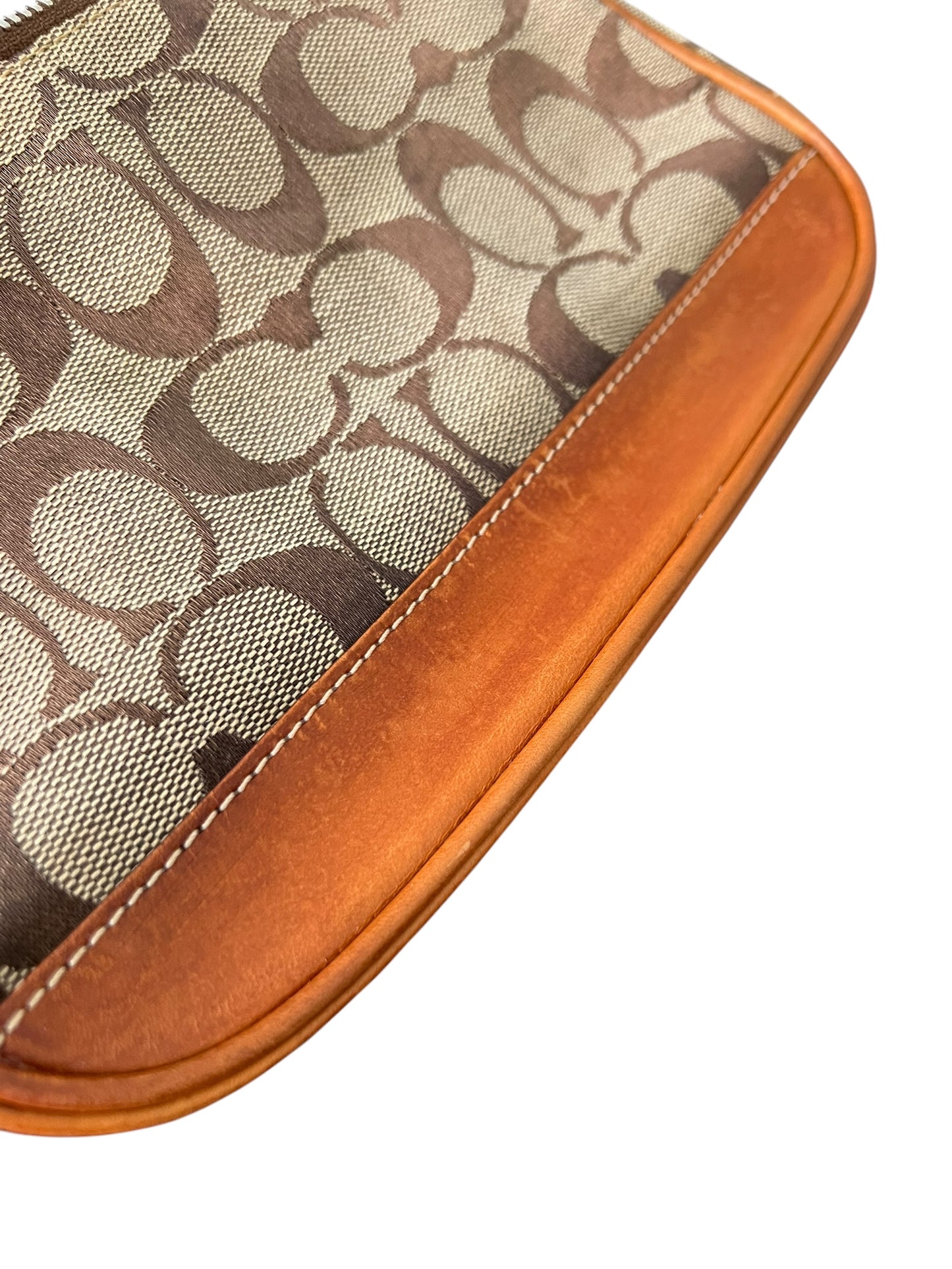 Coach Signature Demi Tan with Coach Charm
