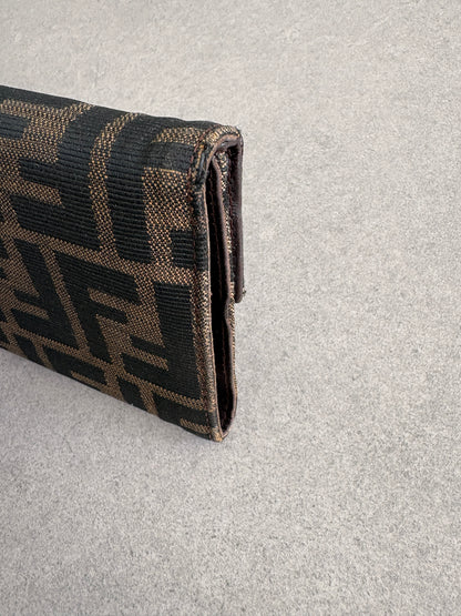 Fendi Zucca Canvas and Leather Wallet