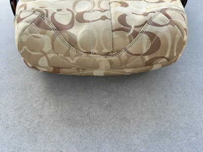 Coach Soho Monogram Bag Brown and Gold