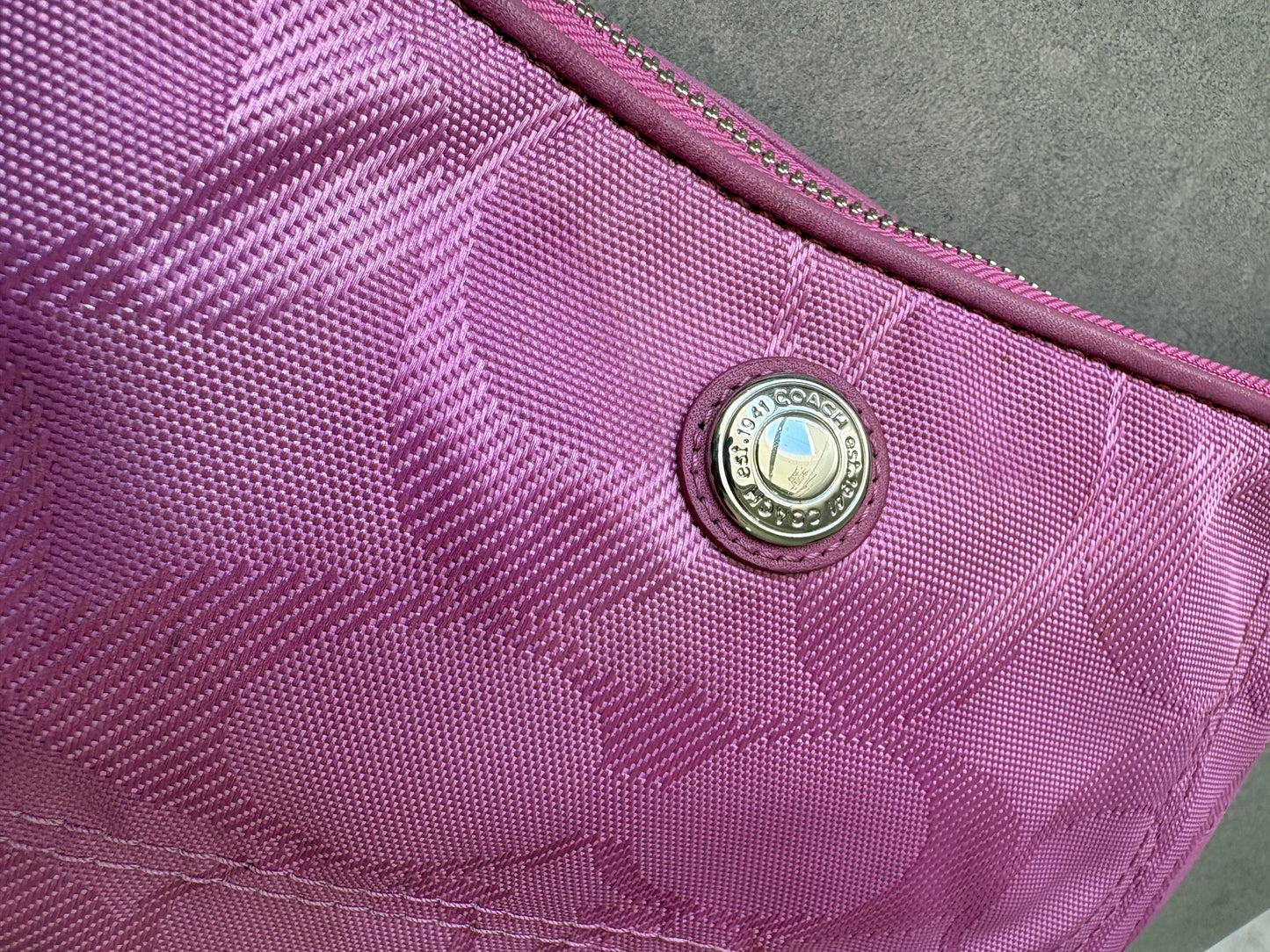Coach Pink Monogram Shoulder Bag