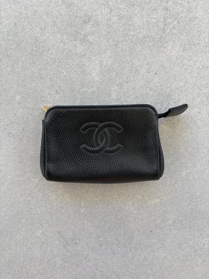 Chanel Black Cavier Leather with Gold Hardware