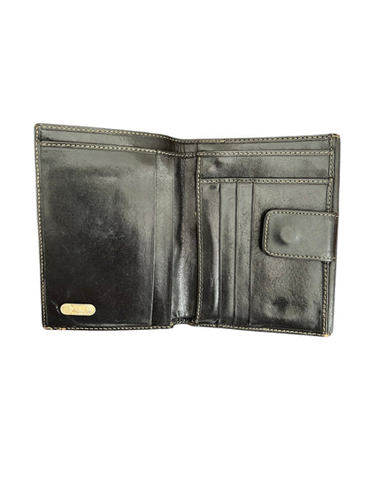 Fendi Black/Tobacco Zucca Canvas and Leather Wallet