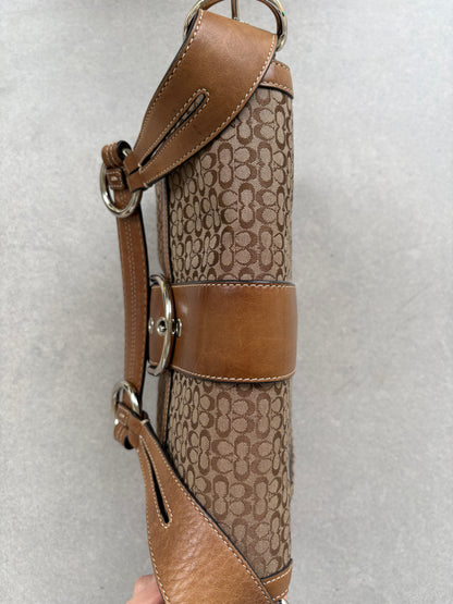 Coach Soho Brown Monogram Shoulder Bag