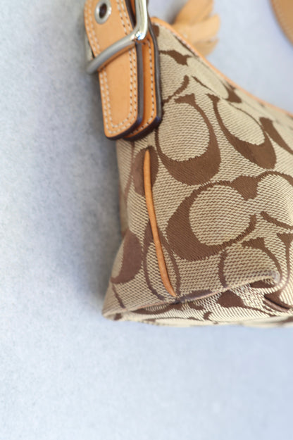 Coach Signature Brown Shoulder Bag