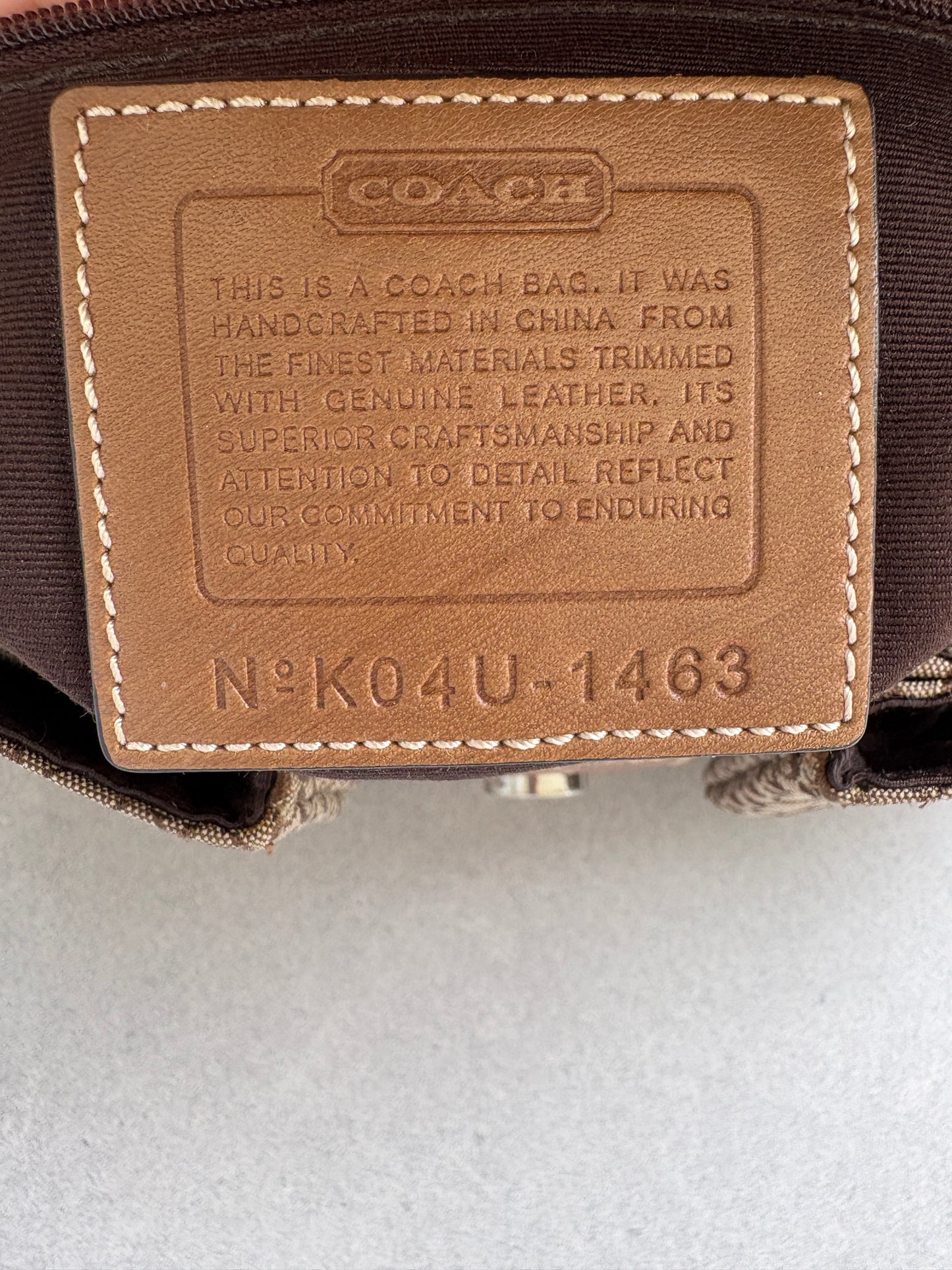 Coach Soho Brown Monogram Shoulder Bag