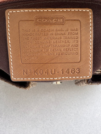Coach Soho Brown Monogram Shoulder Bag