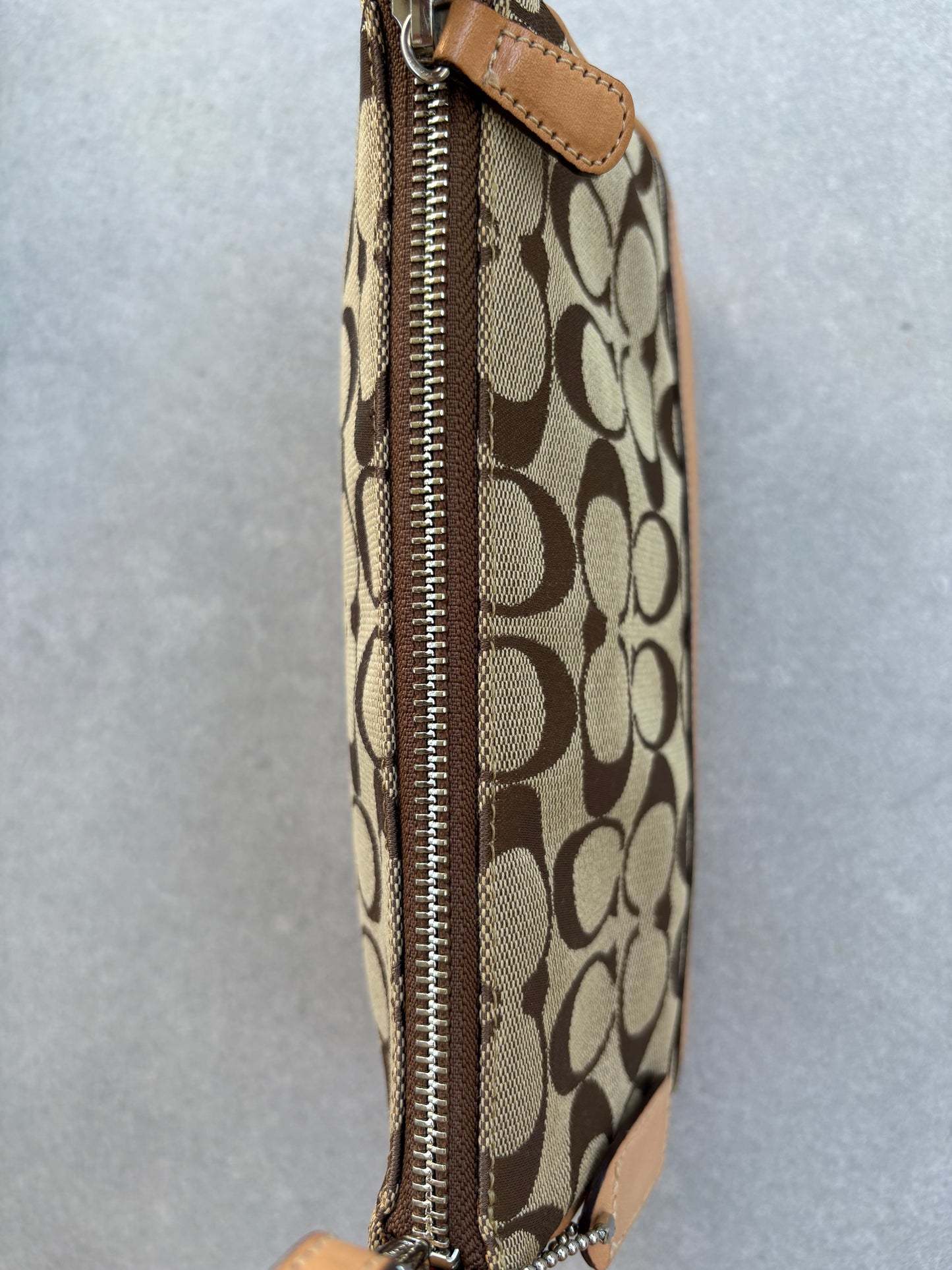 Coach Signature Demi Tan Shoulder Bag