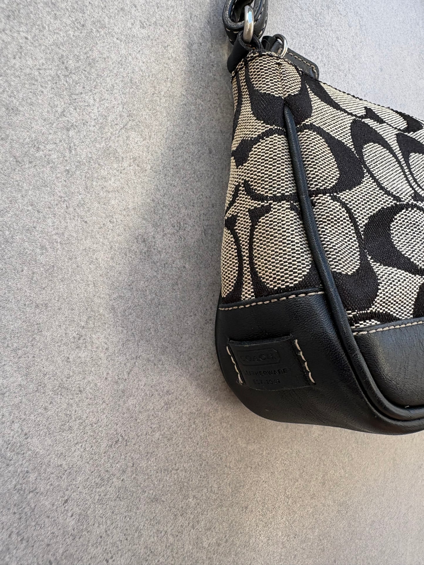 Coach Signature Monogram Demi Black