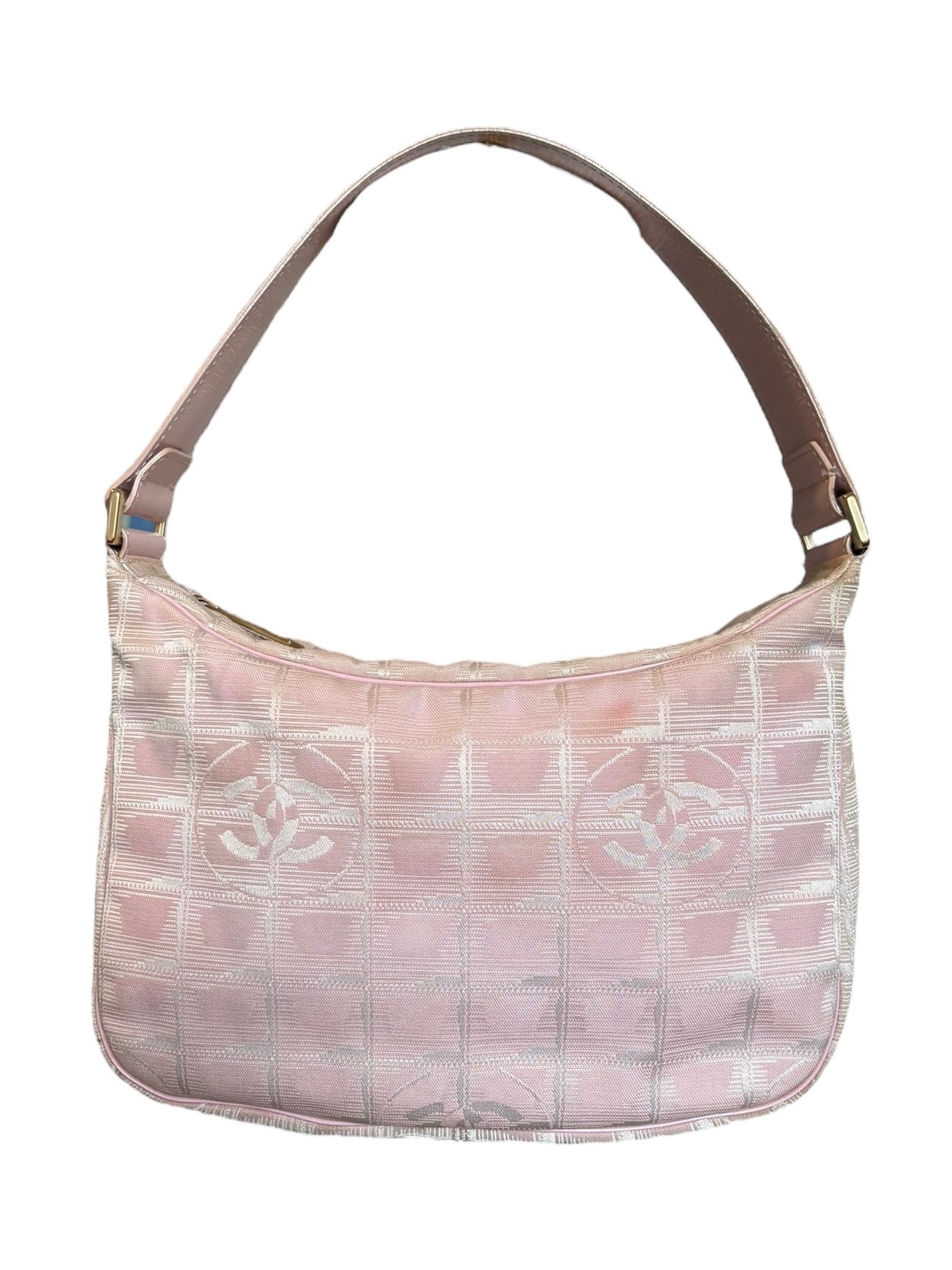 Chanel Pink Travel Line Shoulder Bag 2000s