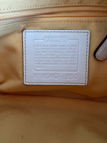 Coach Yellow Signature Monogram Shoulder Bag