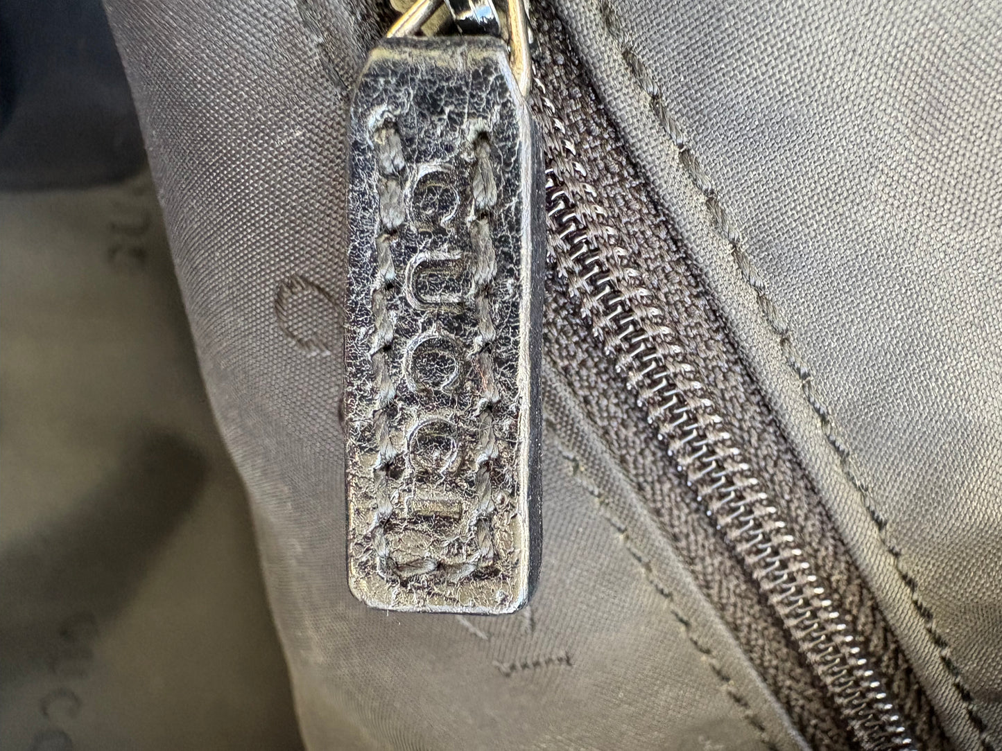 Gucci Black Leather and Material Jackie Bag