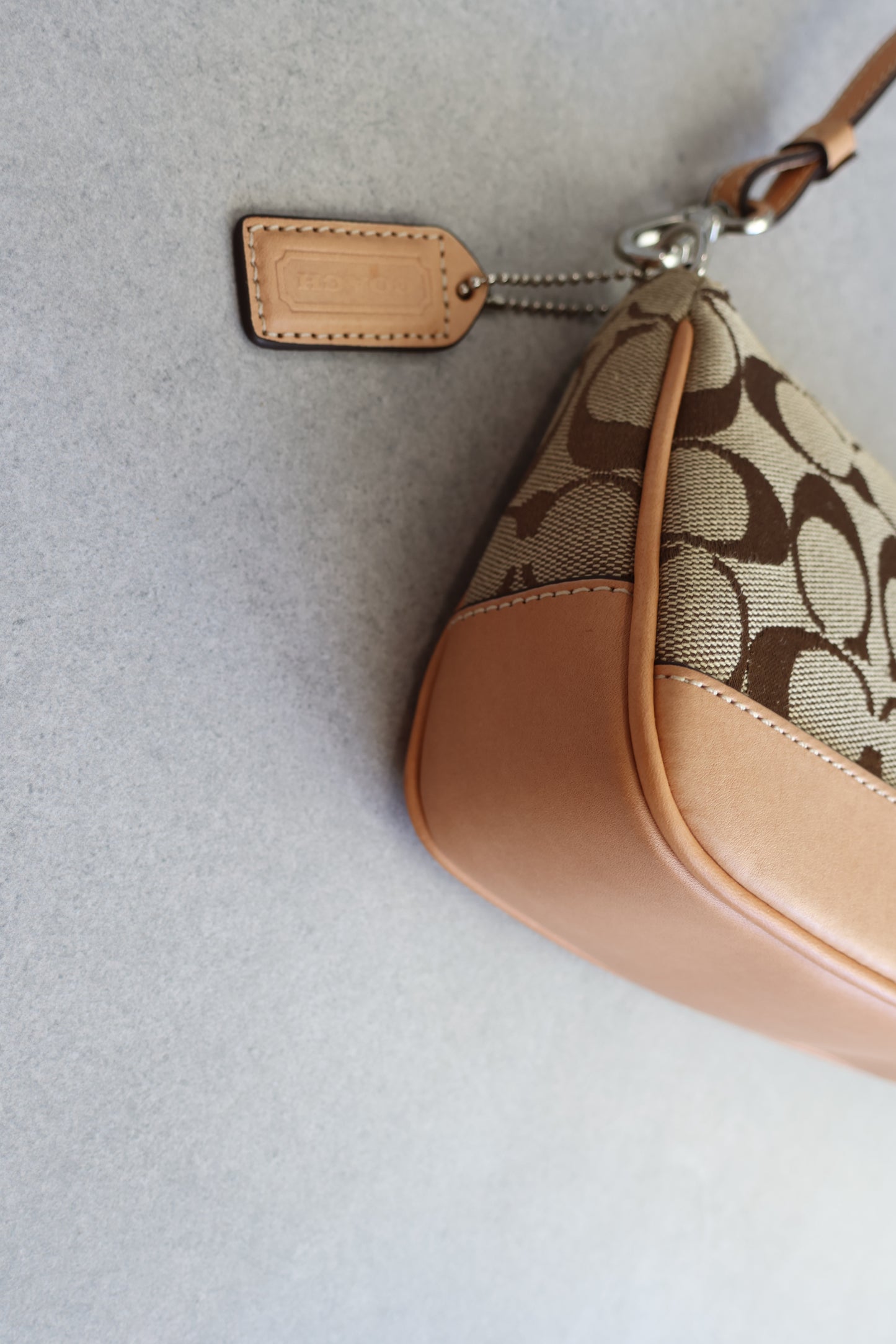 Coach Demi Biege Shoulder Bag with Dustbag