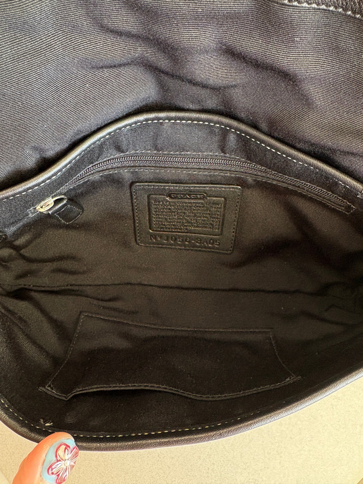 Coach Soho Black Leather Shoulder Bag