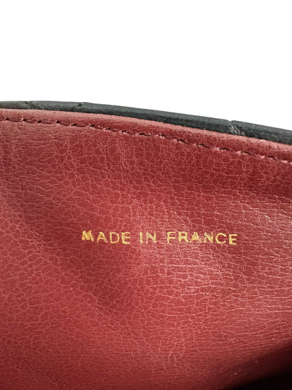 Chanel Classic Vintage Flap Black Lambskin Leather Shoulder Bag