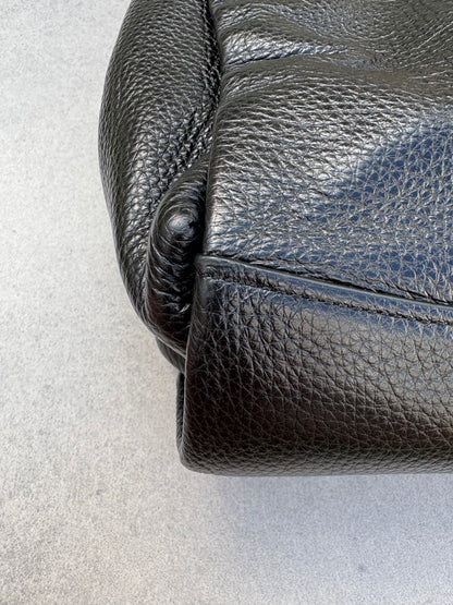 Coach Shoulder Bag Black Leather