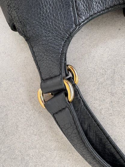 Gucci Hobo Horsebit Leather Bag Large