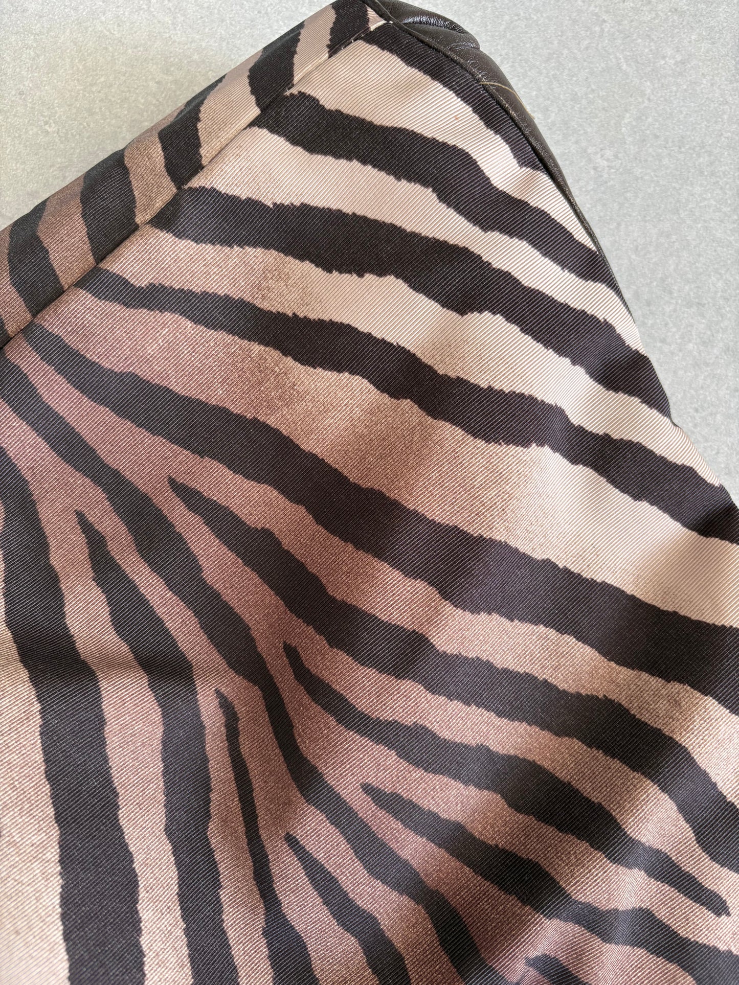 Coach Tote Black and Zebra Print Shoulder Bag