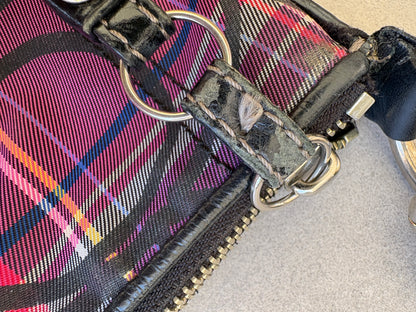 Coach Poppy Tartan Monogram Shoulder Bag