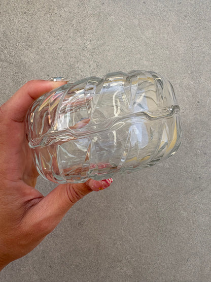 Vintage Glass Jewellery Dish, Made in Italy