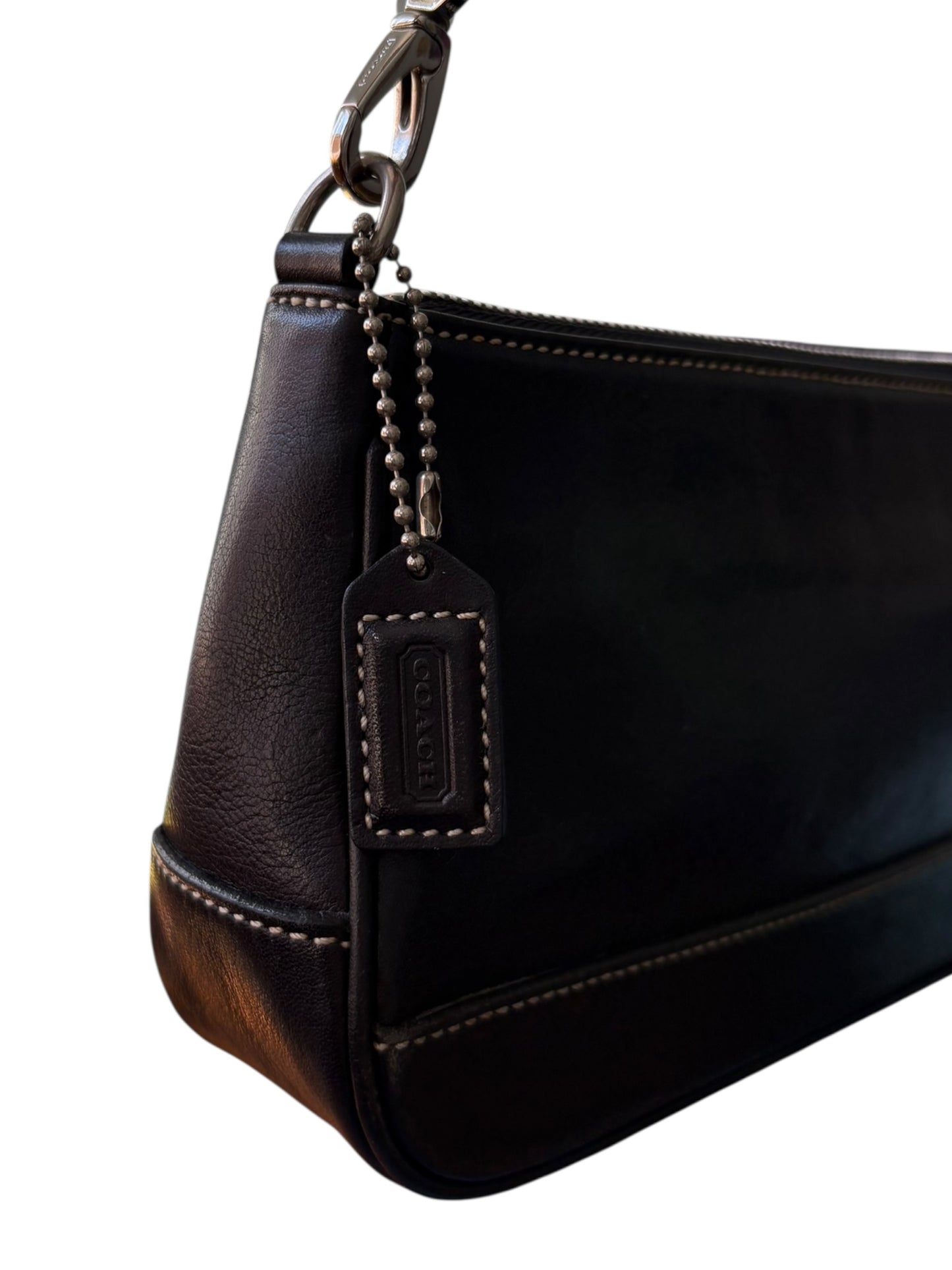 Coach Black Leather Demi Shoulder Bag
