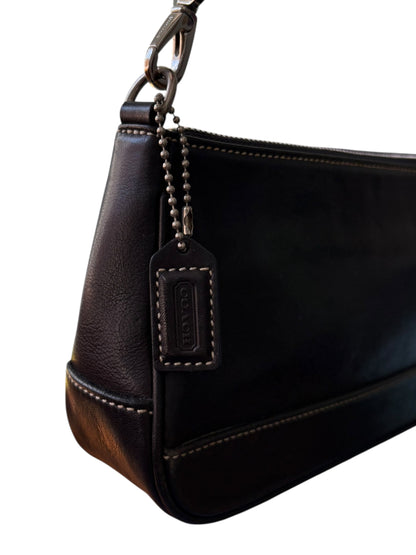 Coach Black Leather Demi Shoulder Bag