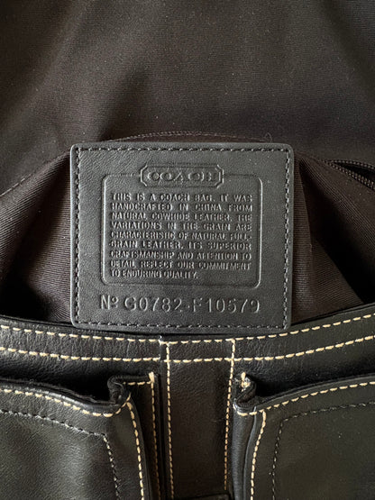 Coach Soho Black Leather Shoulder Bag