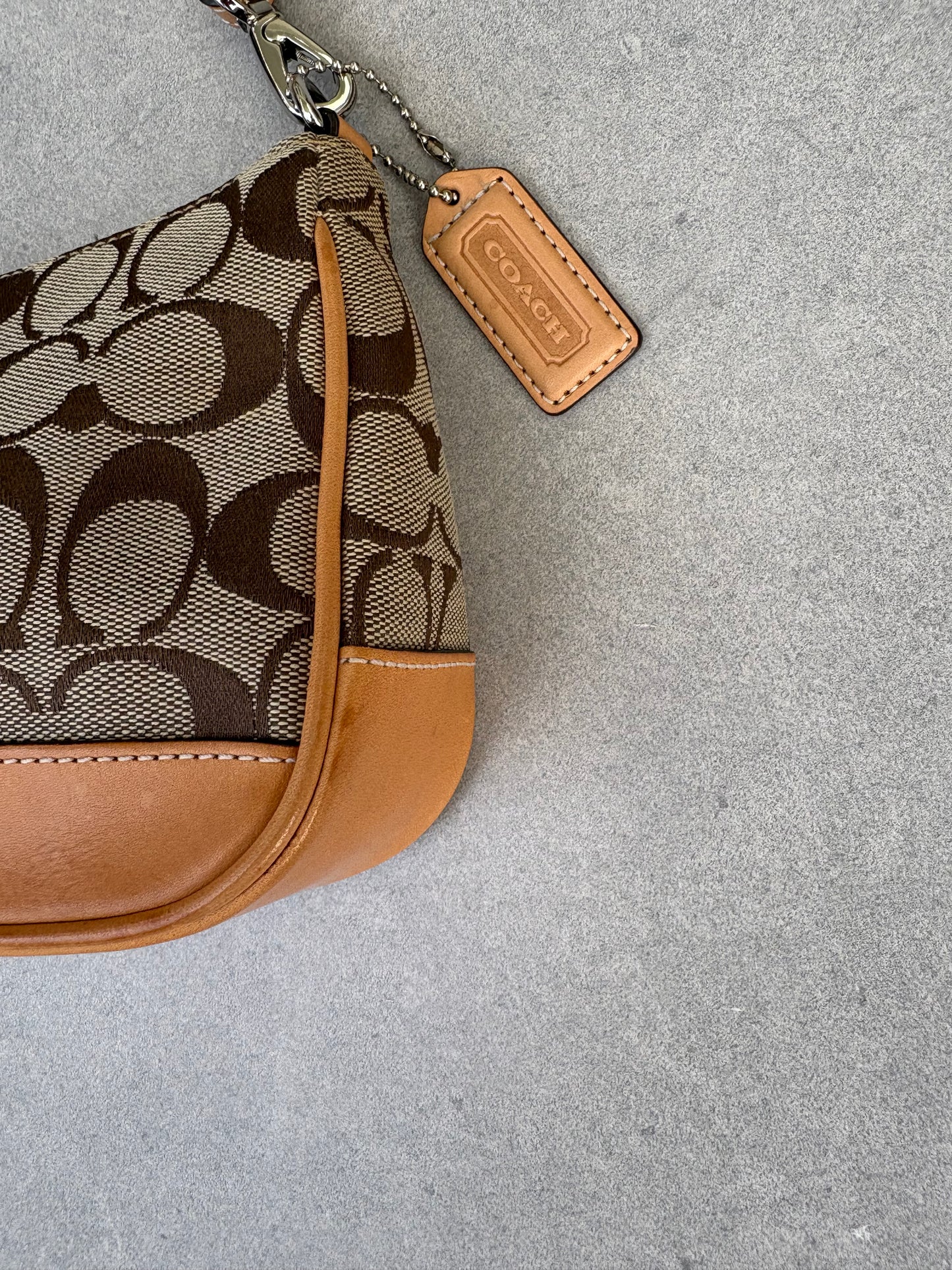 Coach Signature Demi Tan Shoulder Bag