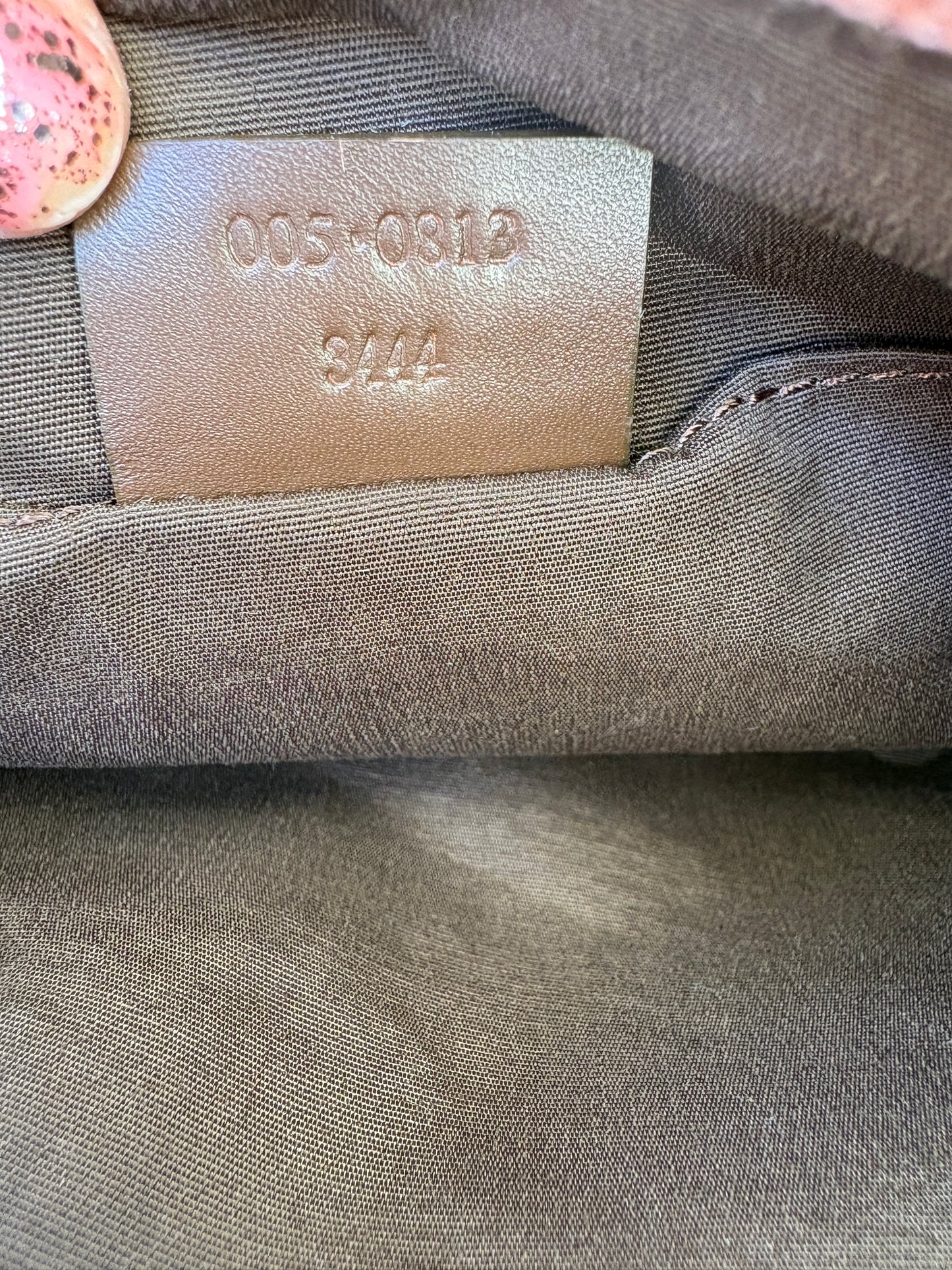 Gucci Brown GG Canvas and Leather Shoulder Bag