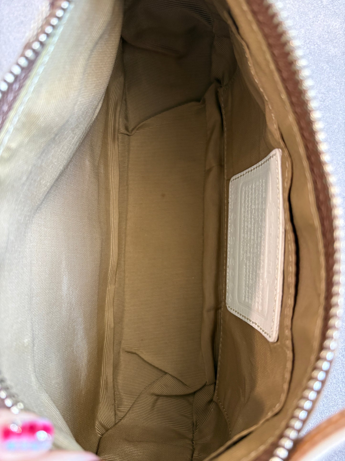 Coach Demi Beige Shoulder Bag