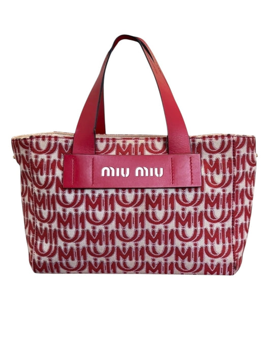 Miu Miu Red Tote Bag