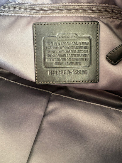 Coach Grey Monogram Shoulder Bag