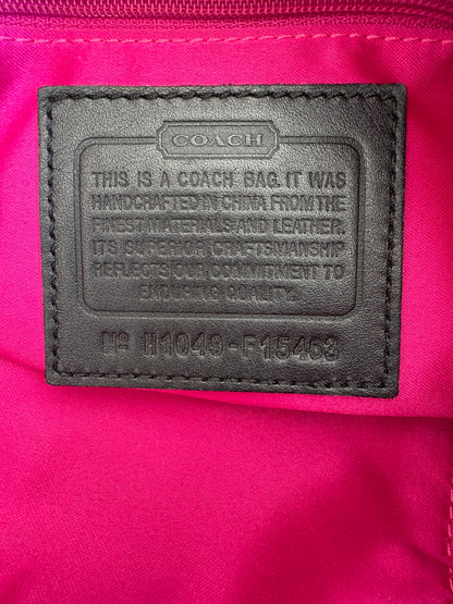 Coach Poppy Tartan Monogram Shoulder Bag