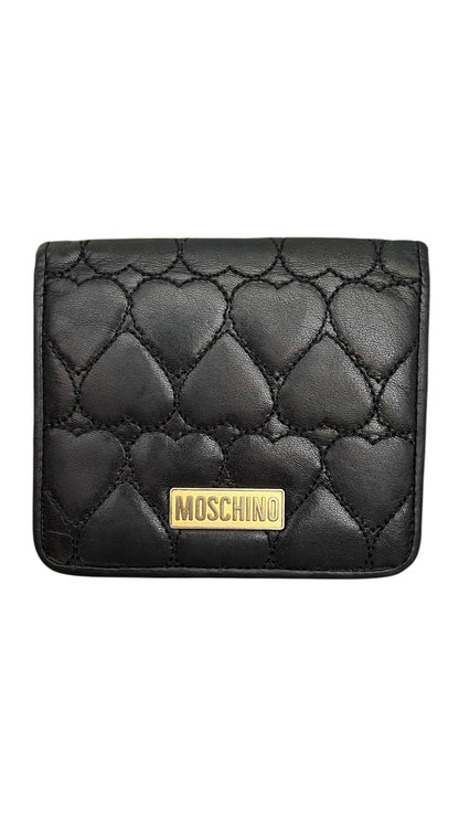Moschino Quilted Heart Wallet