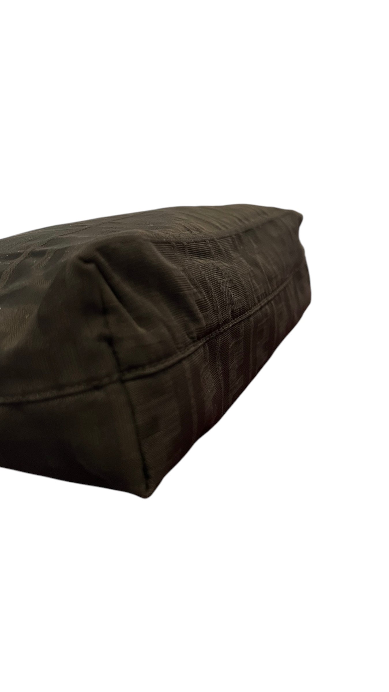 Fendi Zucca shoulder bag in black canvas