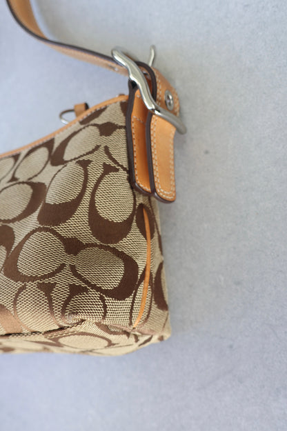 Coach Signature Brown Shoulder Bag