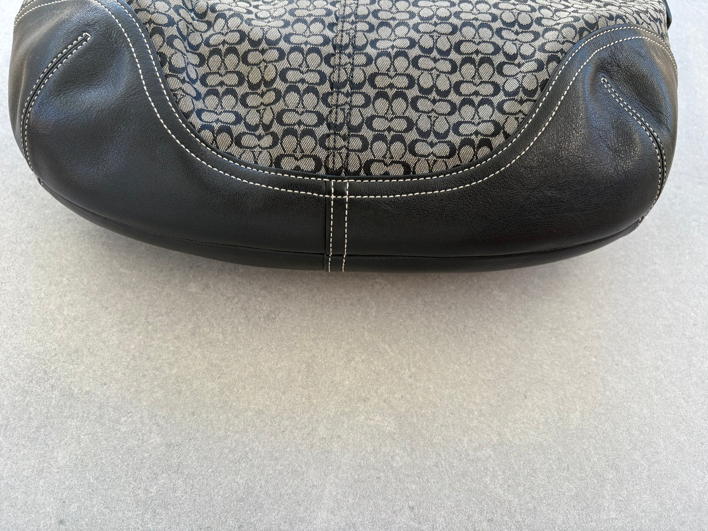 Coach Moon Shoulder Bag Black Monogram