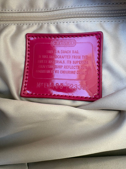 Coach Brown and Pink Tote Bag