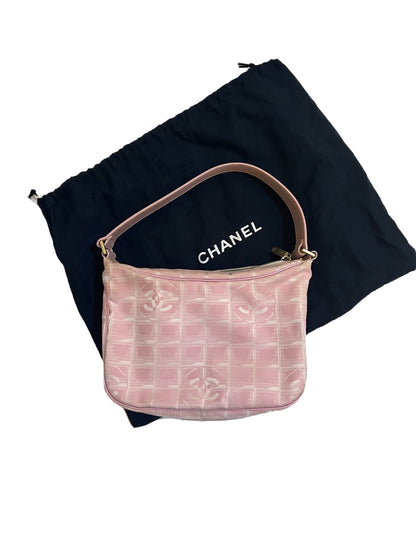 Chanel Pink Travel Line Shoulder Bag 2000s