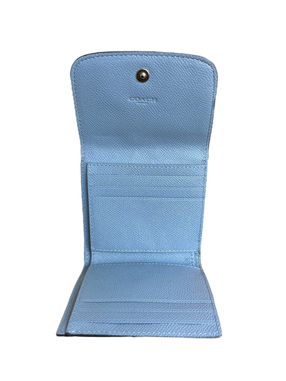 Coach Baby Blue Compact Wallet