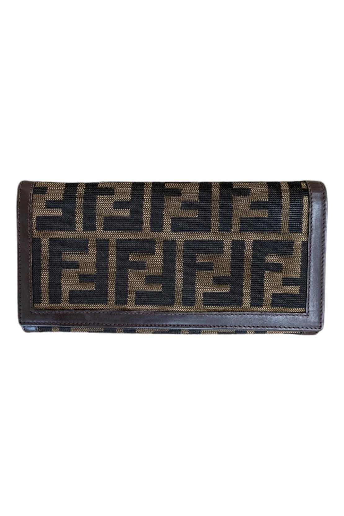 Fendi Zucca canvas cloth long wallet