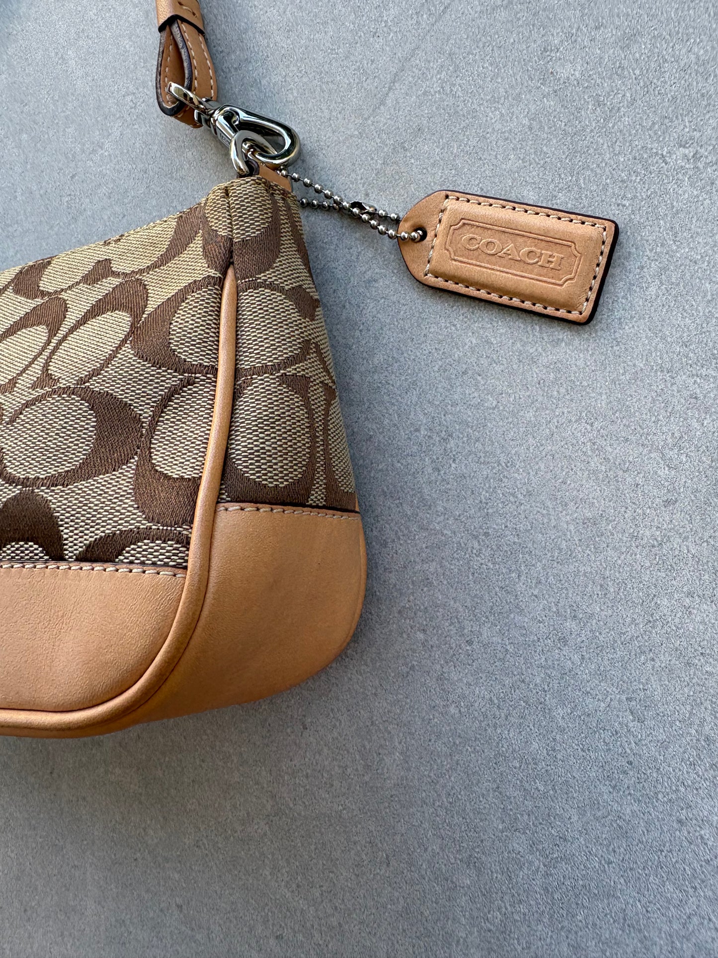 Coach Signature Demi Tan Shoulder Bag