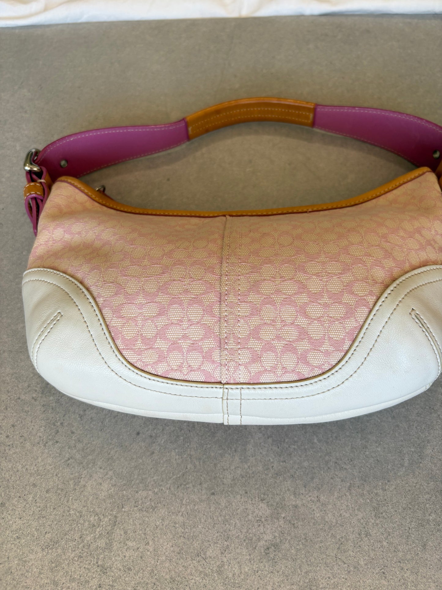 Coach Soho Shoulder Bag Pink Monogram