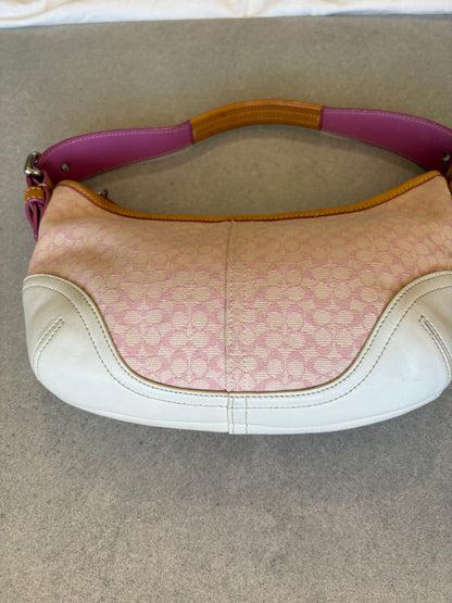 Coach Soho Shoulder Bag Pink Monogram