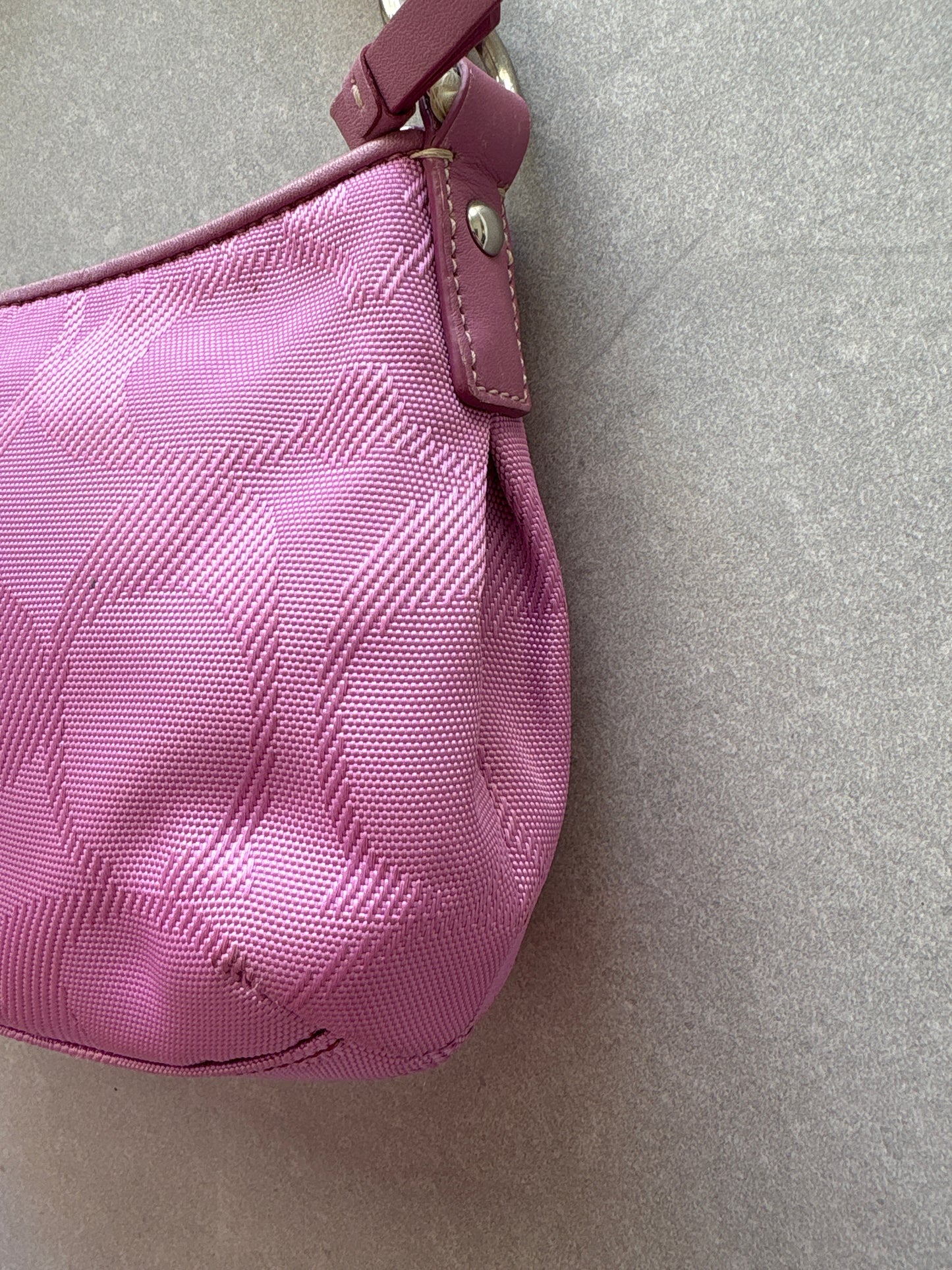 Coach Pink Monogram Shoulder Bag