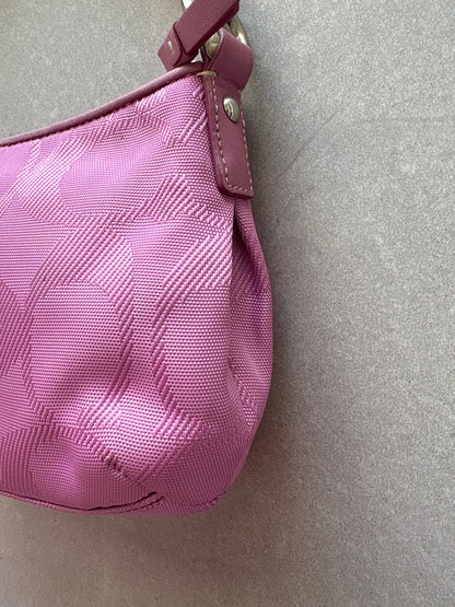 Coach Pink Monogram Shoulder Bag